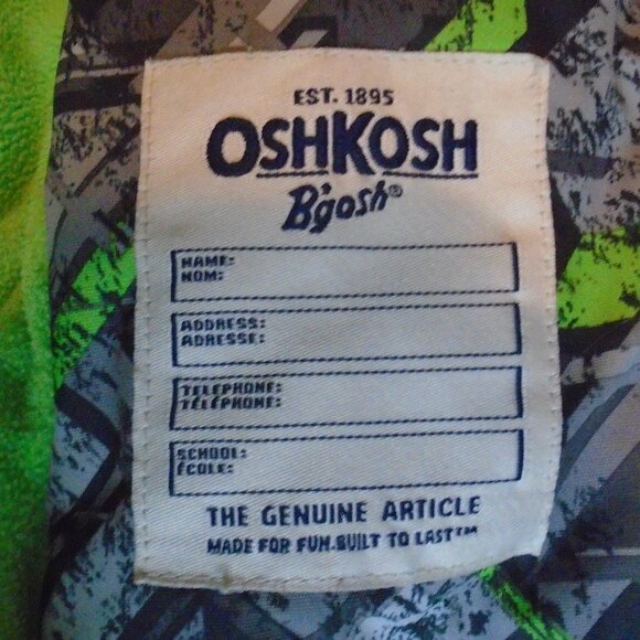 OSHKOSH B'GOSH BOYS WINTER JACKET SIZE 5 - Picture 5 of 5